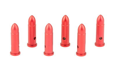 Birchwood Casey DURACAP Training Rounds 22LR Aluminum Anodized Red 6 Pack BC-DCTR-22LR