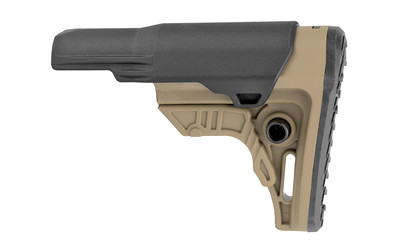 UTG PRO Ops Ready S4 AR-15 Mil-Spec Compact Stock with Cheek Rest and Removable Extended Insert, FDE