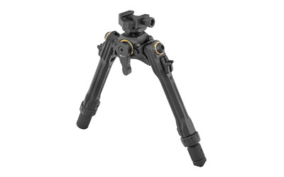 UTG PRO TBNR Picatinny Bipod, 7"-9" Height, 3-Position Folding with 360° Panning, Matte Black