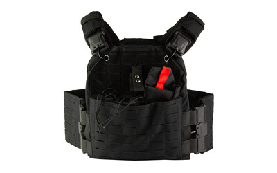 NcSTAR Quick Release Laser Cut Plate Carrier, Black, Medium-2XL, CVLCQR3054B