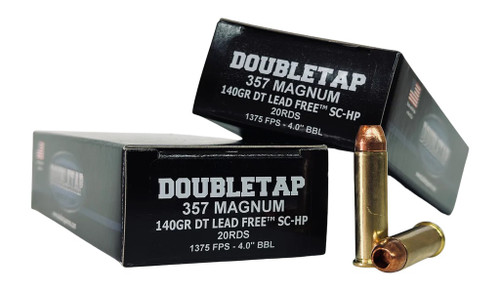 DoubleTap DT LEAD FREE .357 Magnum 140 gr CSHP ammo