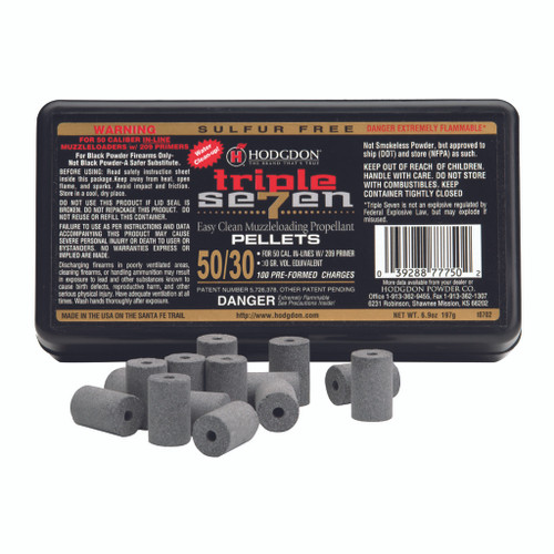 Hodgdon Triple Seven Pellets .50 cal. 30 gr. 100 pk. HAZMAT