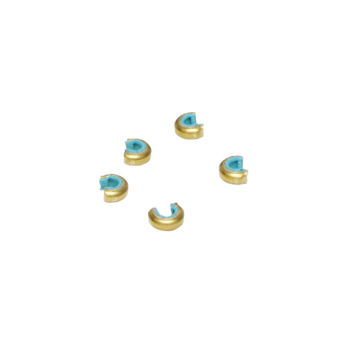 October Mountain Nock Sets Target Blue Brass 5-Pack Archery Accessory