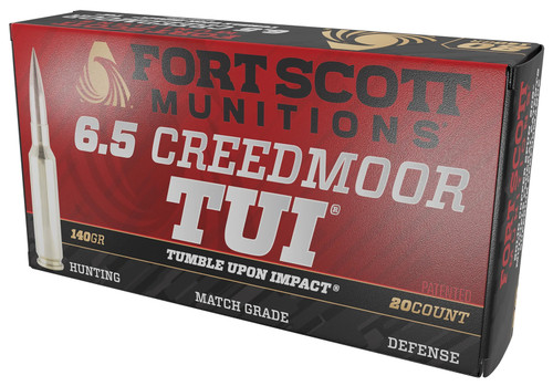 Fort Scott Munitions  6.5mm Creedmoor 140 gr Solid ammo