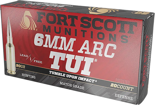 Fort Scott Munitions  6mm ARC 90 gr Solid ammo