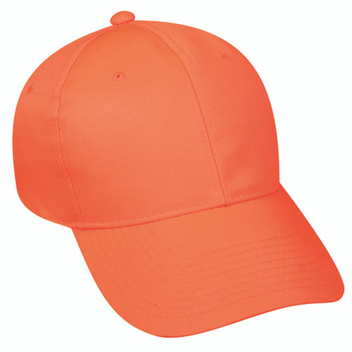 Outdoor Cap Structured 6 Panel Mid Profile Blaze Orange Hat