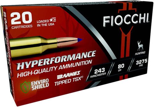 Fiocchi Polymer Tip Boat Tail .243 Winchester 80 gr PolyTip ammo