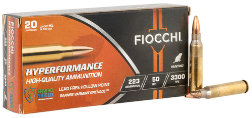Fiocchi  .223 Remington 50 gr JHP ammo