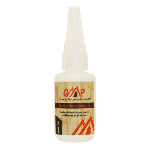 October Mountain STUCK Archery Adhesive Glue 1 oz. with Tip