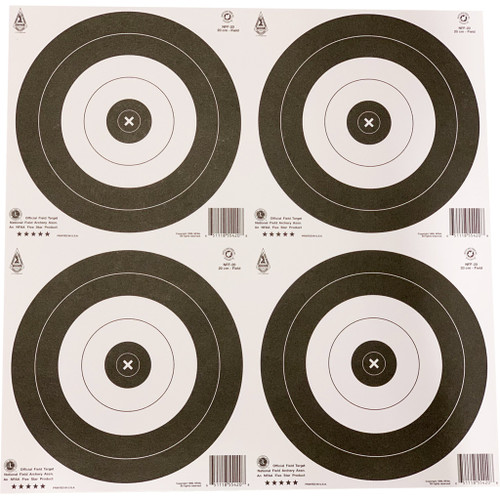 Maple Leaf NFAA Field Round 20 cm Archery Target Face 25 Pack
