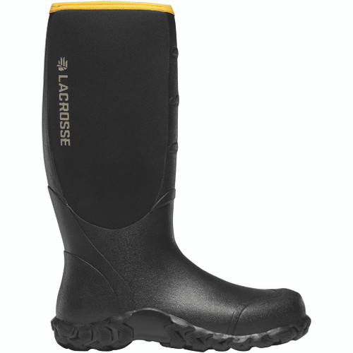 LaCrosse Alpha Lite Waterproof Rubber Boot Black 5mm Size 13