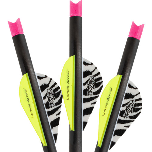 Lumenok Crossbow Bolts 20 in. Pink Moon Lighted Nock 3 Pack