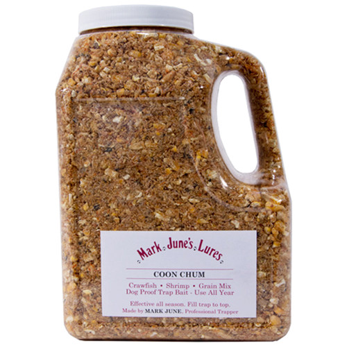 Mark June Coon Chum Raccoon Bait 64 oz. Crawfish Blend