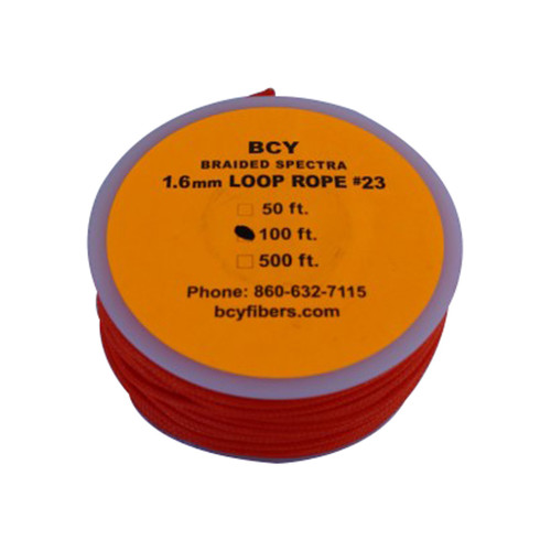 BCY 23 D-Loop Material Neon Orange 100 ft. Braided Spectra
