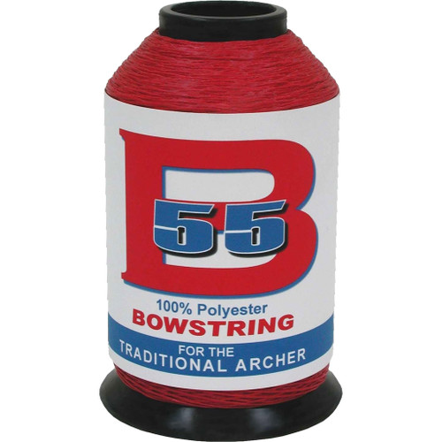 BCY B55 Bowstring Material Red 1/4 lb. 100% Polyester