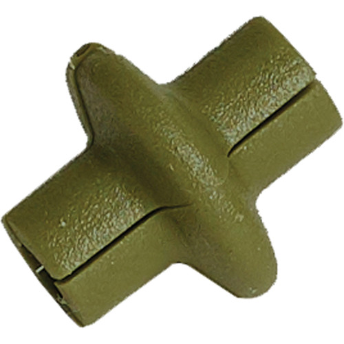Pine Ridge Slotted Kisser Button Olive Green 1 Pack