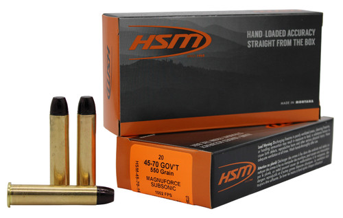 HSM  .45-70 Government 550 gr Solid ammo