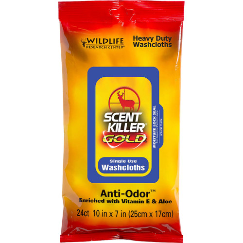 Wildlife Research Scent Killer Gold HD Body Washcloths 12 pk.