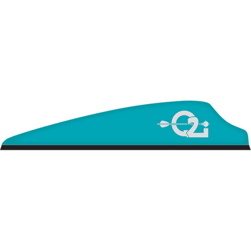 Q2i Fusion X-II Arrow Vanes Teal 2.5 in. 100 Pack