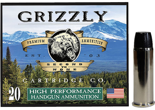 Grizzly Cartridge  .44 Magnum 260 gr Solid ammo