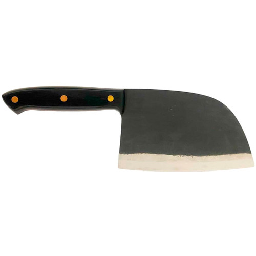WatchFire Serbian 6.75" Cleaver Fixed Blade Knife with Pakkawood Handle