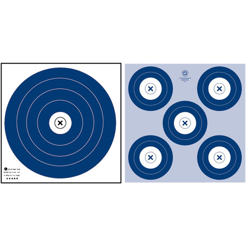 Maple Leaf NFAA Dual 1-Spot/5-Spot Indoor Archery Targets 25 Pack