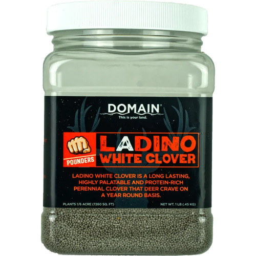 Domain White Clover Pounder Food Plot Seed 1/16 Acre Wildlife Blend