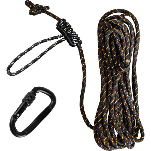 Hawk Treestand Safety Line 30 ft. with Prussic Knot and Carabiner