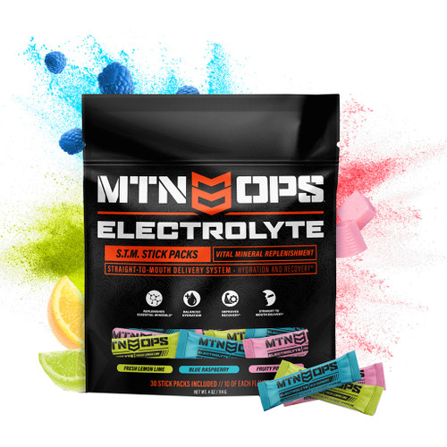 MTN Ops Electrolytes STM Hydration Stick Pack 30 ct