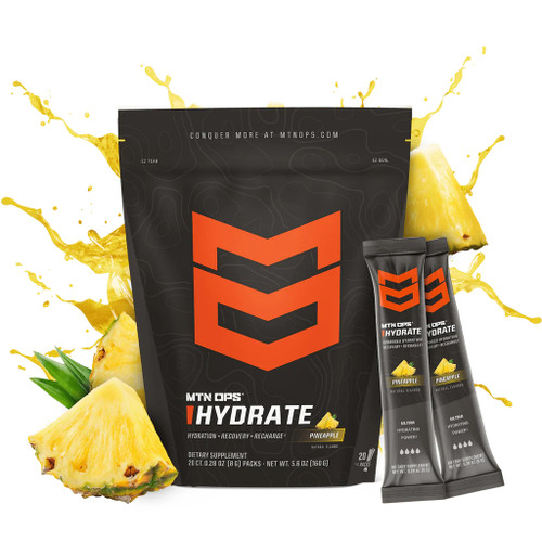 MTN OPS Hydrate Pineapple Electrolyte Mix Trial Pack 20ct