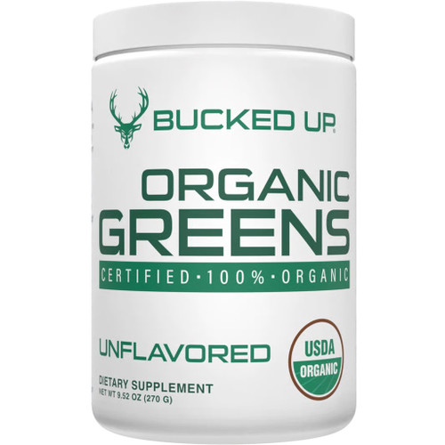 Bucked Up Organic Greens Unflavored Dietary Supplement 30 Serving Tub