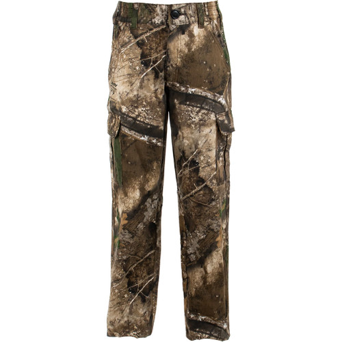 Habit Youth Bear Cave 6 Pocket Camo Pants Realtree APX Youth Small Cotton Twill