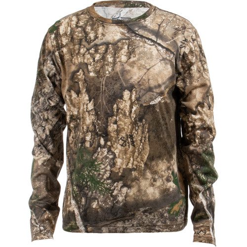 Habit Youth Bear Cave Long Sleeve Camo Tee Realtree APX Youth Small CVC Fabric