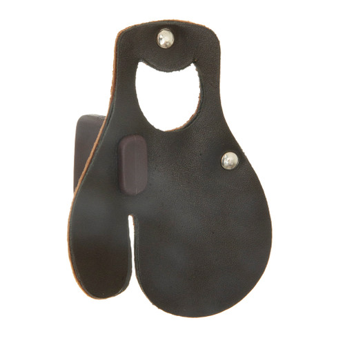 October Mountain Leather Tab Black Medium Left Hand Archery Finger Tab