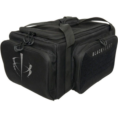 BlackHeart Impulse Range Bag with Ammo Carrier and Pistol Sleeve Black