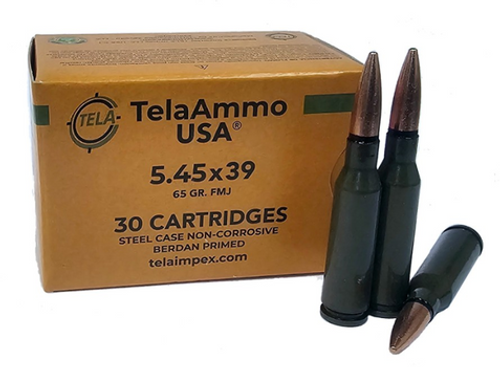 TelaAmmo 5.45x39mm 65gr FMJ Ammo