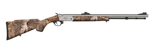 Traditions Buckstalker XT Muzzleloader Rifle .50 Cal Single Shot 24 Inch Barrel Next Camo Wyld Stock with Open Sights