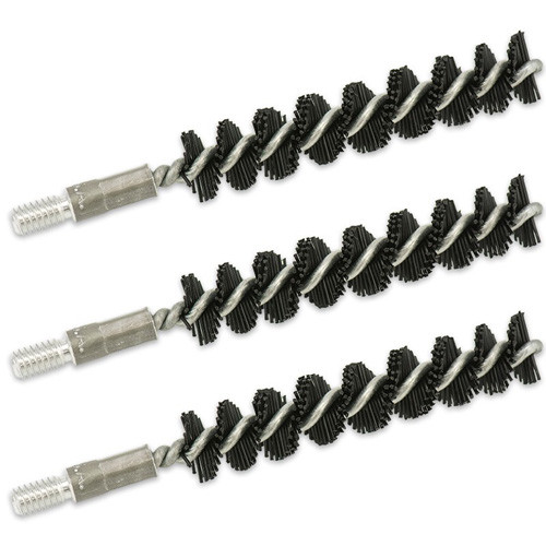 3/PK NYLON RIFLE BRUSH .35 CAL 8/32 M THR