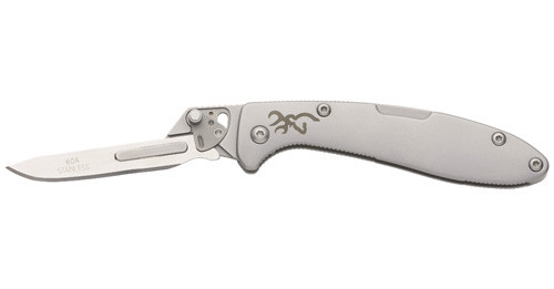Browning Primal Stainless Scalpel Knife with 20 Replacement Blades and Tool
