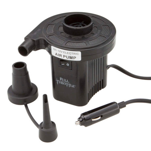 Compact 12V Cigarette Lighter Air Pump Black