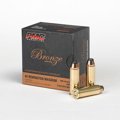  44B Bronze 44 Rem Mag 180 Gr Jacketed Hollow Point (JHP) Ammo
