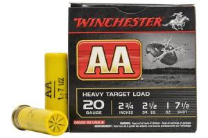 chester AA Heavy Target Load 20 Gauge (20 Ga.) 2.75 In. 1 Oz. 7.5 Shot 25 Rd. Ammo