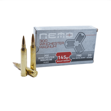o Arms By PPU 300 Win Mag 145 Grain Full Metal Jacket(FMJ) Ammo