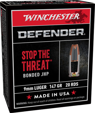 chester S9MMPDB1 PDX1 Defender Bonded Jacket Hollow Point 147 Grain 9mm Luger/Parabellum 1000 Fps Ammo