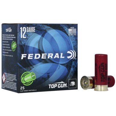 eral TG12W75 Top Gun Paper Wad 12 Gauge 2-3/4 1-1/8oz #7.5 1200 Fps Ammo