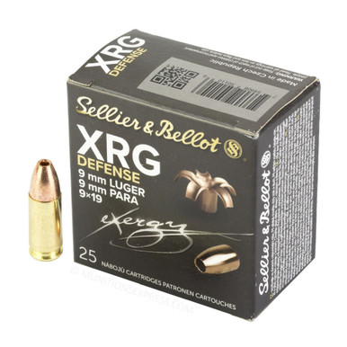 lier & Bellot (S&B) SB9XA XRG Solid Copper Hollow Point 100 Grain 9mm Luger/Parabellum 1312 Fps Ammo