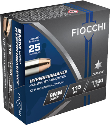 cchi 9XTP25 Hyperformance Hornady XTP Hollow Point 115 Grain 9mm Luger/Parabellum 1150 Fps Ammo