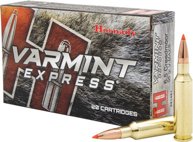 nady 81481 Varmint Express Hornady V-Max 95 Grain 6.5mm Creedmoor 3300 Fps Ammo