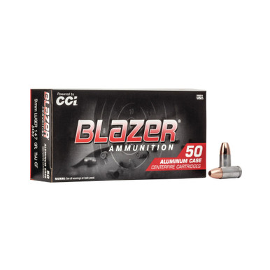 zer 3462 Blazer Clean-Fire Total Metal Jacket 147 Grain 9mm Luger/Parabellum 985 Fps Ammo