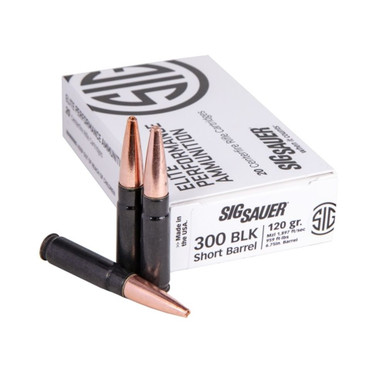  Sauer E300H1SBR20 Elite Performance Copper Solid 120 Grain .300 AAC Blackout 1897 Fps Ammo